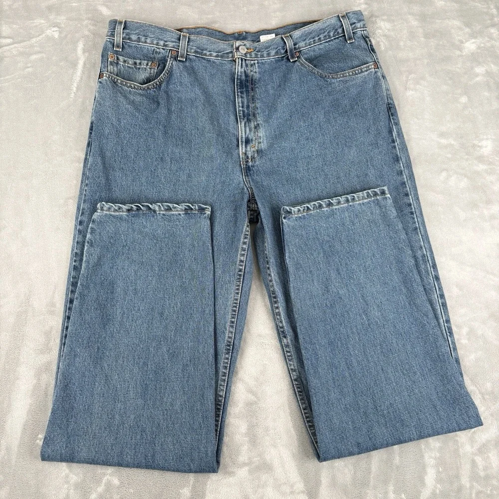 Levi's 550‎ Relaxed Fit Jeans Men 42x36 (Fits 41x36) Blue Denim USA Made Vintage